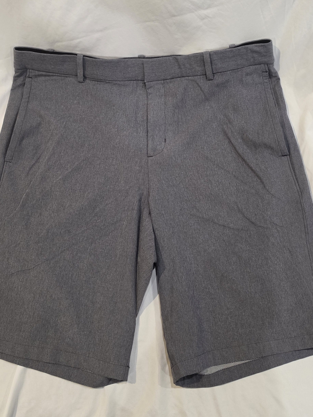 Nike Men's Charcoal Flat-Front Shorts